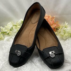 Giani Bernini Dailyn Black Woman’s Slip-On Drivers Memory Foam Loafers Sz7.5